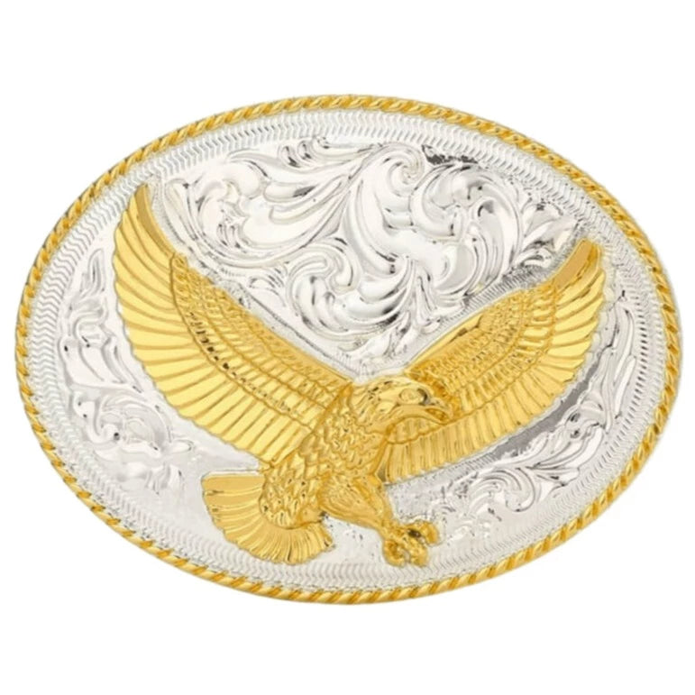 Hebilla con Herradura y Aguila de Alpaca Fina IMP-23314