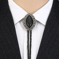 Bolo Tie Cowboy Negro