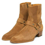 Botas Estilo Cowboy de Gamuza