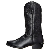 Botas Cowboy Negras Punta Redonda para Hombre