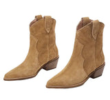 Botas Cowboy Mujer Bajas de Cuero