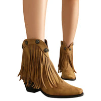 Botas Cowboy Camel para Mujer