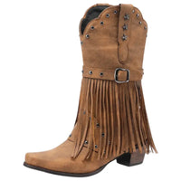 Botas Cowboy Mujer con Flecos