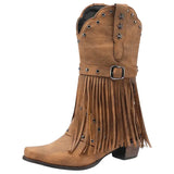 Botas Cowboy Mujer con Flecos