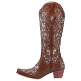 Botas Cowboy Mujer Marrón Originales