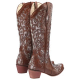 Botas Cowboy Mujer Marrón Western