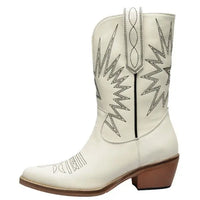 Botas Cowboy Mujer Originales Blancas