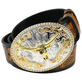 Cinturón Tipo Western con Hebilla Estilo Vaquero