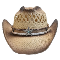 Sombrero Cowboy de Paja con Estrella