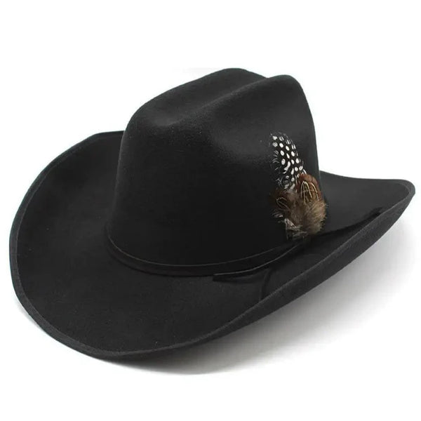 Sombrero Cowboy con Pluma