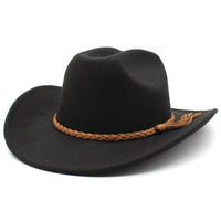 Sombrero Tejano de Fieltro Negro