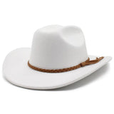 Sombrero Tejano de Fieltro Blanco