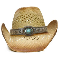 Sombrero Vaquero de Paja del Viejo Oeste