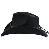 Sombrero Vaquero Western Negro para Mujer