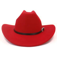 Sombrero Vaquero de Fieltro Rojo